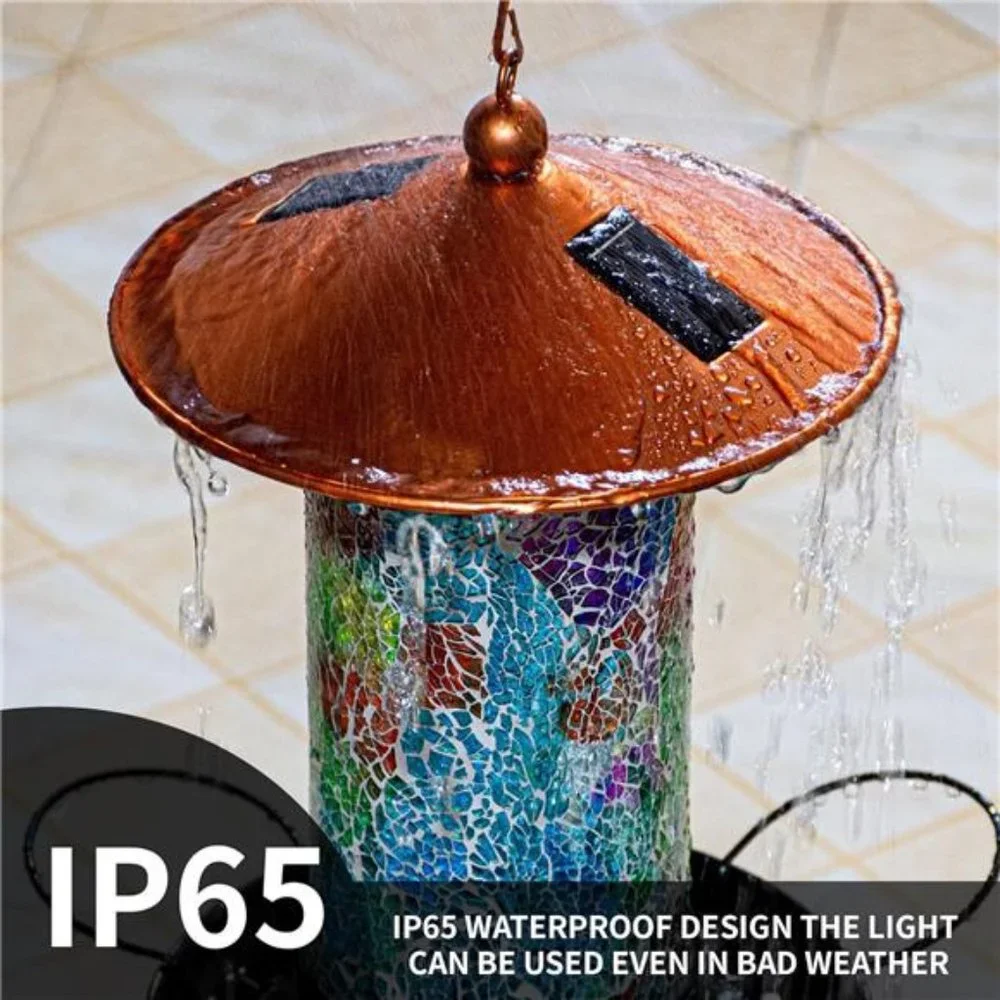 2023 Newest Solar Wild Bird Feeder Hanging for Garden Yard Outside Decoration